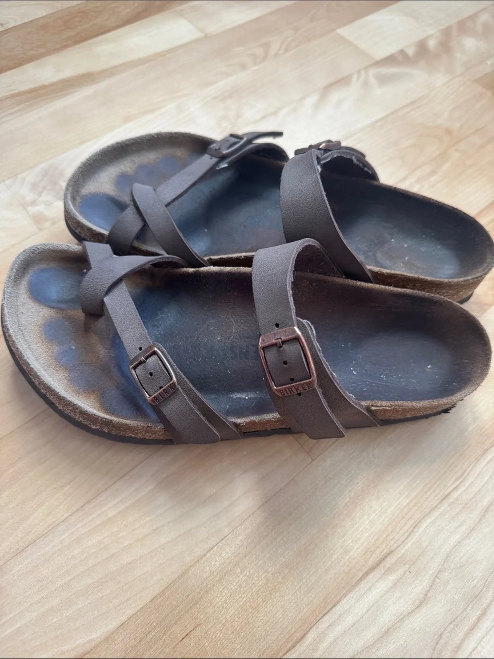 Birkenstock Women’s Mayari Footbed Sandals Brown Birks Size 39  8.5